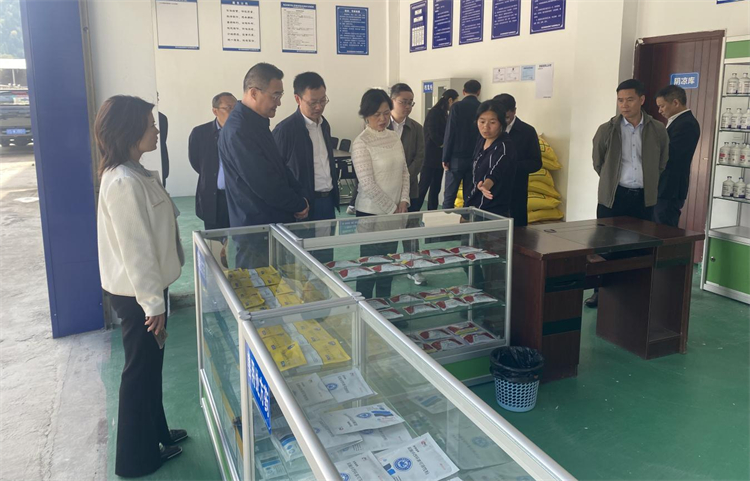 四川省供銷社黨組成員、理事會副主任、一級巡視員楊武秀帶隊到萬源調(diào)研集團舊院黑雞產(chǎn)業(yè)發(fā)展工作